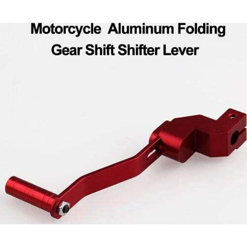 Motorcycle CNC Folding Aluminum Gear Shift Lever Gear Shift Lever Fit Motorcycle ATV Dirt Bike Pit Bikes Gear Lever QC0240