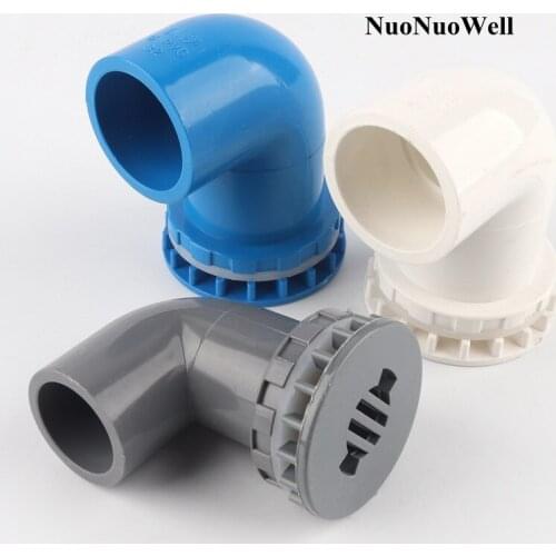 1pc 32mm PVC Pipe Connectors HI-Quality Aquarium Fish Tank Elbow Drainage Joints Aquatic Pet Water Tank Socket 90 Degrees Joint