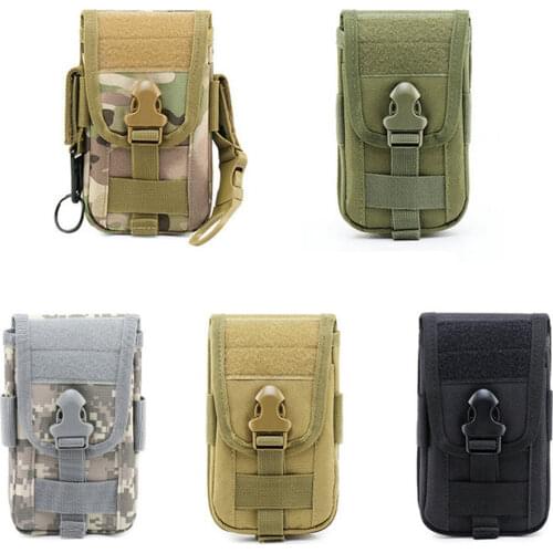 Molle Tactical Waist Pouch Fanny Pack Bag Mens Outdoor Sports Running Belt Mobile Phone Holder Case Nylon Hunting Bags