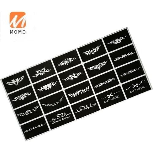 Tattoo Embroidery Semi-Permanent Small Tattoo Sticker Template Pattern Hollow Womens Medium Totem Inkjet Painting