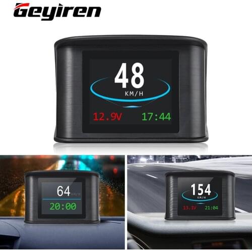 WIIYIIHUD Car Head Up Display HD P10 OBD Digital Speedometer Meter On-board Computer Electronics Kit Auto Accessories Cartronics