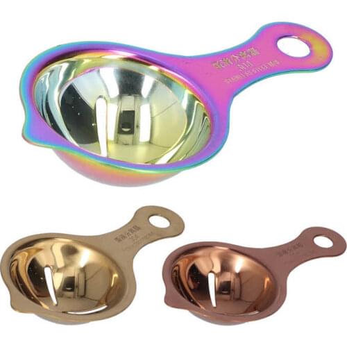 Egg Separator Stainless Steel Hanging Hole Design Egg White Separator for Kitchen