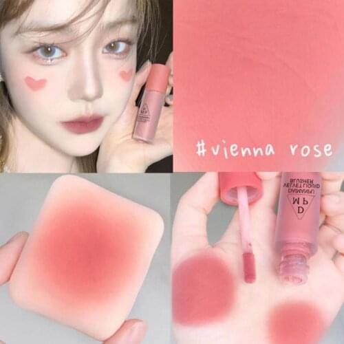 Liquid Blush Rose Cheek Matte Blusher Moisturizing Blush Natural Face Makeup Rouge Eyeshadow Women Cosmetics TSLM1