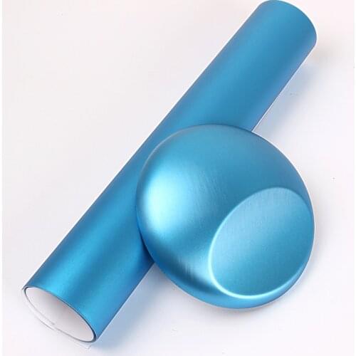 1.52x20m air free bubbles new Jewelry Blue color Brushed Matte Pearl vinyl vehicle wrap vinyl film
