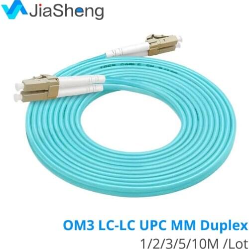 10PCS OM3 LC-LC UPC Multimode Duplex 2.0mm or 3.0MM Fiber Optic Patch Cord LC-LC fiber optic patch cable