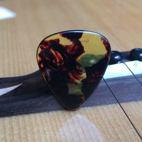 Lots of 100pcs Tortoise Ultra Heavy 1.5mm Celluloid Guitar Picks Standard Plectra