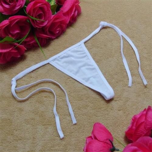 2021 Ladies underwear simple hot temptation low-waist cotton seamless invisible thong T pants see-through panties