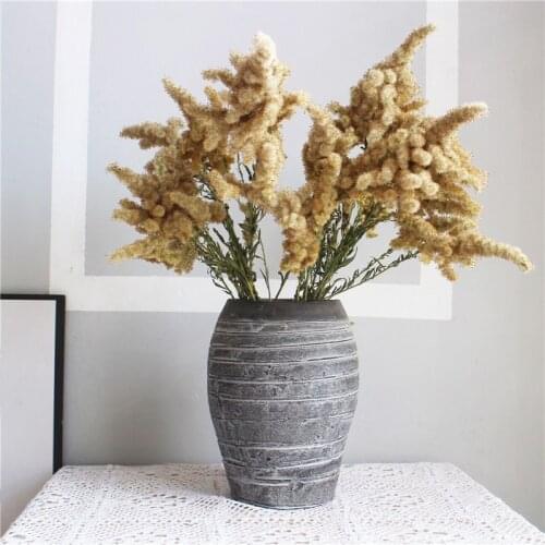 3pcs Solidago altissima dried plants christmas tree shape plants bunch decor dried flower real natural christams flower