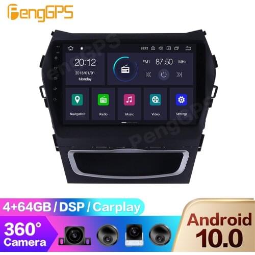 360 Camera for Hyundai IX45/Santa Fe 2014-2018 Radio DVD Player Android Multimedia GPS Navigation Car Stereo Touchscreen 4+64G