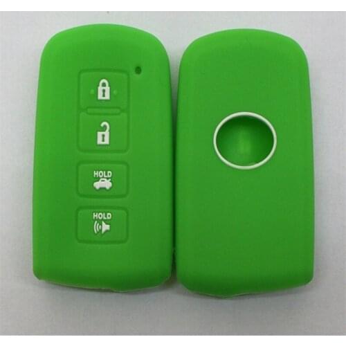 4PC * 4 Buttons Silicone Car Remote Key Fob Shell Cover Case For TOYOTA CAMRY RAV4 PRADO COROLLA AVENSIS LAND CRUISER YARIS