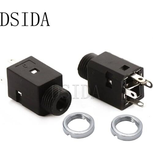 5Pcs 3.5MM Vertical socket 4Pin Stereo Female Socket Jack with Screw 3.5 Audio Headphone Connector PJ-341 3 Poles Earphone Hole