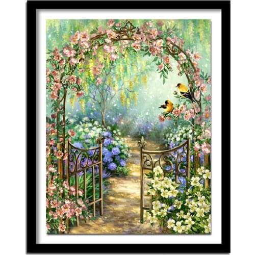 5D DIY Diamond Embroidery landscape garden Diamond Painting Cross Stitch full Square Rhinestone home decoration
