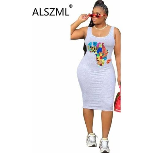 ALSZML Sleeveless Summer Dresses