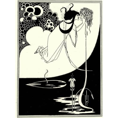 Aubrey Vincent Beardsley Art Film Print Silk Poster Home Wall Decor 24x36inch