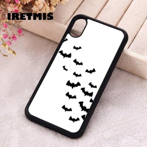 Iretmis 5 5S SE 2020 Phone Cover Cases for iPhone 6 6S 7 8 Plus X Xs Max XR 11 12 MINI Pro Rubber Silicone Flying Bats