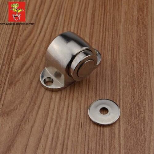 CHICOO Easy Installation Building Decoration Magnetic Doorstopper Floor Mount Satin Nickel