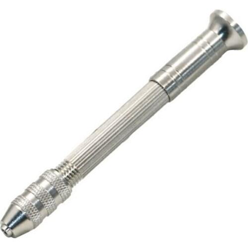 Woodworking Drilling Hole Tool Jewelry Making Maker Hobby Crafts Aluminum Alloy Silver Hand Manual Twist Drill DIY Bit Tool