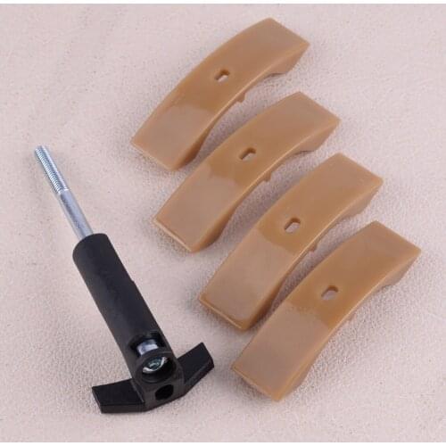 New 5PCS/Kit Camshaft Timing Chain Tensioner Holder & Shoe Pad Fit for Audi A8 A6 VW Passat Beetle