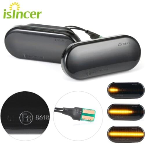 2 pieces Led Dynamic Side Marker Turn Signal Light Sequential Blinker Light For Volkswagen VW Bora Golf 3 4 Passat 3BG Polo SB6