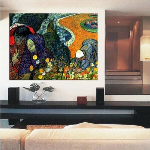 Vincent Van Gogh Famous Artwork Ladies Of Arles Oil Painting On Canvas Impression Ladies Of Arles Oil Paintings For Decoration