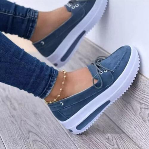 2021 Autumn Women Flats Shoes Platform Sneakers Slip On Big Bow Ladies Loafers Moccasins Casual Shoes Woman Size 35-43 WSH3406