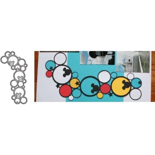 Metal Cutting Dies Round combination Stencil template Die Cut Scrapbooking embossing dies art decoration Craft knife mold