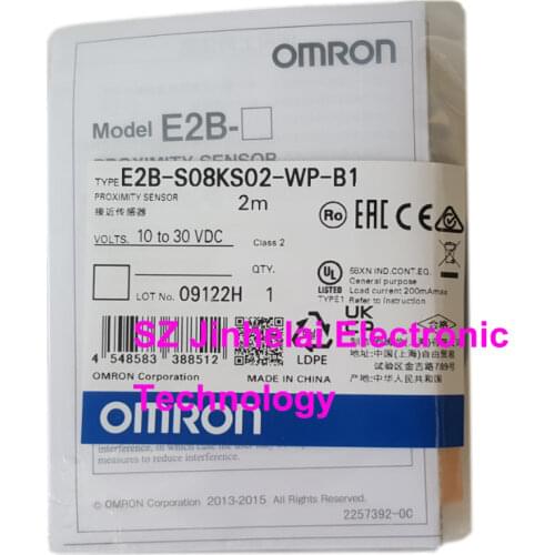 New and original E2B-S08KS02-WP-B1 OMRON Proximity sensor,Proximity switch, 10-30VDC 2M