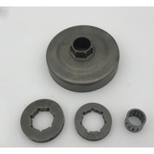 HUNDURE .325-8T & -7T Clutch Drum Sprocket Rim 19mm W/ Needle Bearing For Husqvarna 50 51 55 154 254 Chainsaw Parts 503088702