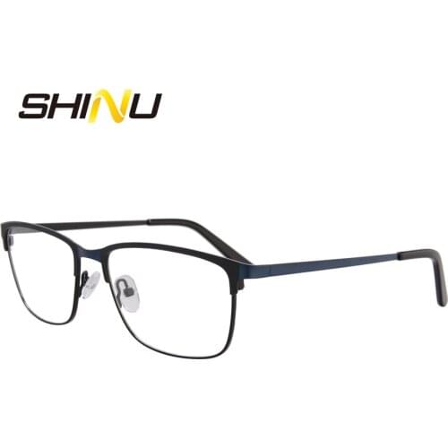 High End Anti Blue Ray Glasses Half Rim Antifatigue Computer Eyewear Women Men Optical Eyeglasses Prevent Blue Light Hurt Eyes