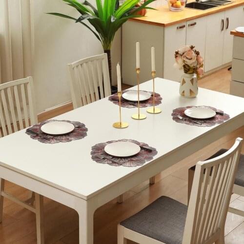 Hollow Placemat Eco-friendly Wear Resistant PVC Thermal Insulated Table Placement Mat for Home Insulation hot stamping placemat