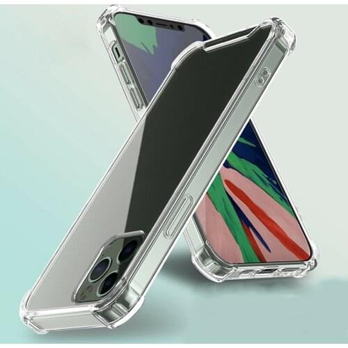 Airbag Shockproof Case for Iphone12 Mini Pro Max Hybrid Four Corner Protective Transparent TPU Silicone Cases for Iphone12