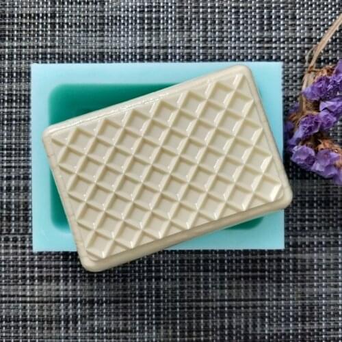 QT0143 PRZY Silicone Mold Soap Mould Waffle Biscuit Handmade Soap Making Molds Candle Silicone Mold Resin Clay Mold Eco-friendly