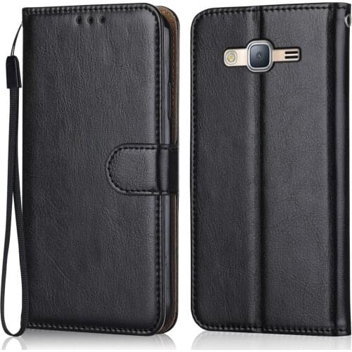 Luxury Leather Case for On Samsung Galaxy Core Prime VE G360 G361 SM-G361H SM-G360H Wallet Stand Flip Case Phone Bag with Strap