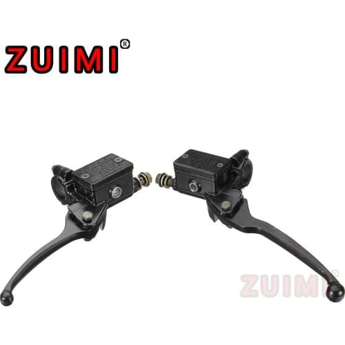 Motorcycle Handlebar Suitable For 90cc 110cc125cc Bicycle New 23mm Left/right Hydraulic Brake Clutch Master Cylinder Brake Lever