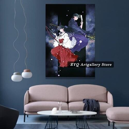 Nordic InuYasha Canvas Japan Anime Painting Print Modular Poster Wall Art HD Pictures Home Decor Artwork Bedroom No Framework