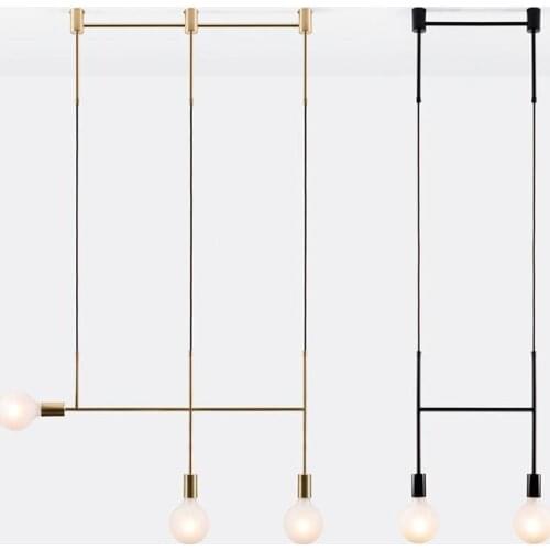 Modern Led Chandelier Lighting Long Line Lustre Art Deco Chandeliers Ceiling for Living Room Bedroom Loft Hanging Light Fixtures