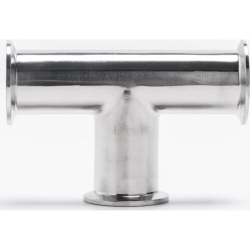 19mm -51mm Tri Clamp Tee 3 Way SUS 304 Stainless Steel Sanitary Fitting For Homebrew Beer Wine Diary Product