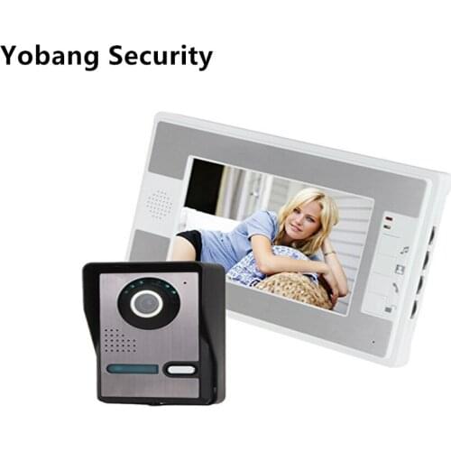 Yobang Security 7 inch IR Camera Doorbell Kit For Apartment Security Home Improvement Visual Door Ring Video Intercom System
