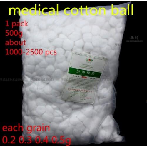 0.5kg about 1000-2500 pcs medical disinfection Tampons Skimmed Cotton ball dental Sanitation cleaning surgery sterile cotton