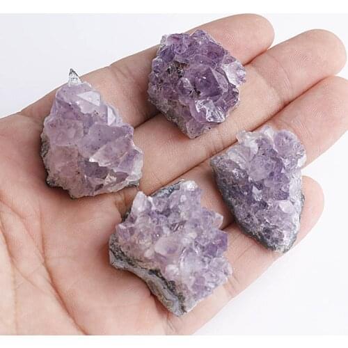 1pcs Natural Purple Amethyst Crystal cluster Rough Crystal Stone Specimen Healing Stone Mineral mineral specimen