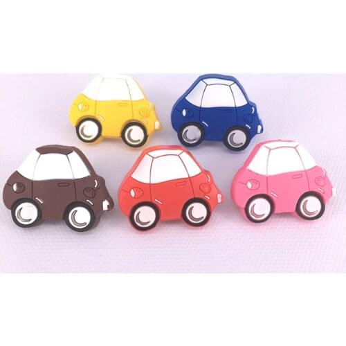 10x Kids Room Decoration Drawer Knobs Cute Car shape Pull Handles for Funiture Cabinet Cupboard Door Dresser Knobs