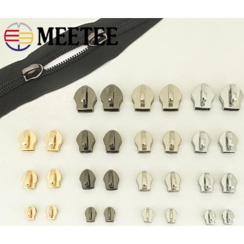 25pcs Zipper Sliders for 3# 5# 8# 10# Nylon Zipper Down Jacket Pocket Zipper Head Bag Zip Repair Kits DIY Sewing Accessories