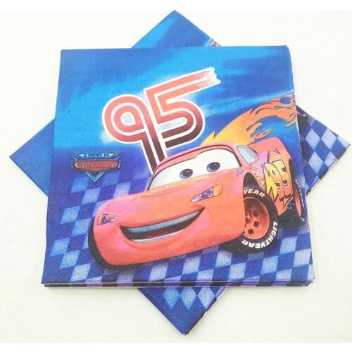 20pcs Paper Napkin No.95 Cars Theme Party Birthday/Festive/ChristmasParty Decoration