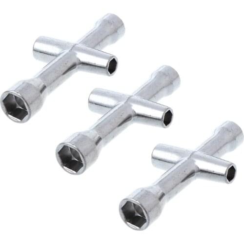 3pcs HSP 80132 Cross Wrench Sleeve 4/5/5.5/7mm Spanner M4 For RC Car Wheel Tool GXMB