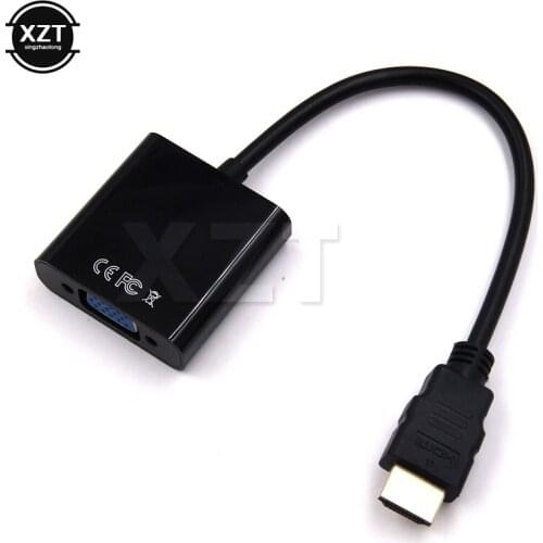 HDMI Male to VGA RGB Female HDMI to VGA Video Converter adapter HDMI Cable 1080P HDTV Monitor for PC for xiaomi box