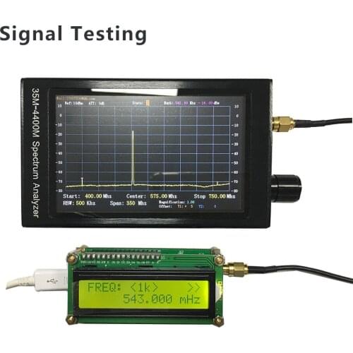 35M-4400M Spectrum Analyzer Test Handheld Portable Battery Laboratory Radio Frequency RF High Frequency Spectrum Analyzer