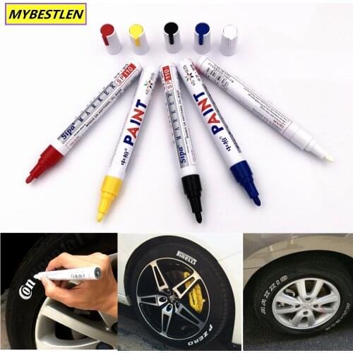 B-09 Universal White Car Tyre Tire Tread Marker markers Graffiti Oily Marker Pen for seat mazda hyundai suzuki lexus car styling