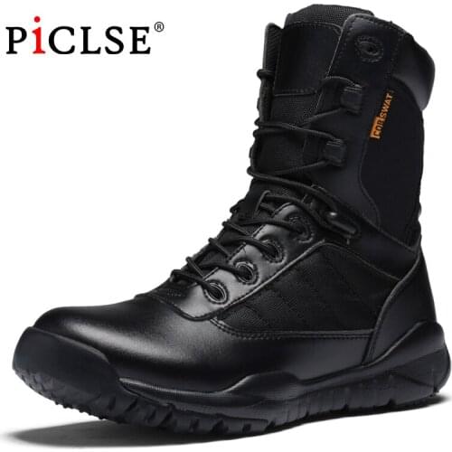 New Autumn Tactical Military Boots Outdoor Male Hiking Boots Men Special Force Desert Combat Ankle Boots For Men Work Boots