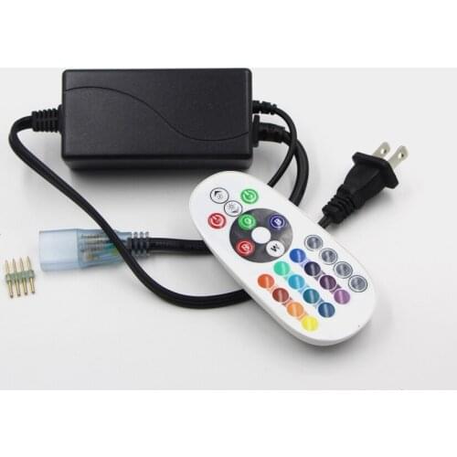 RGB led strip remote controller 220V LED strip IR Remote Controller 28 Keys For 5050 3528 RGB LED SMD Strip Lights EU Plug