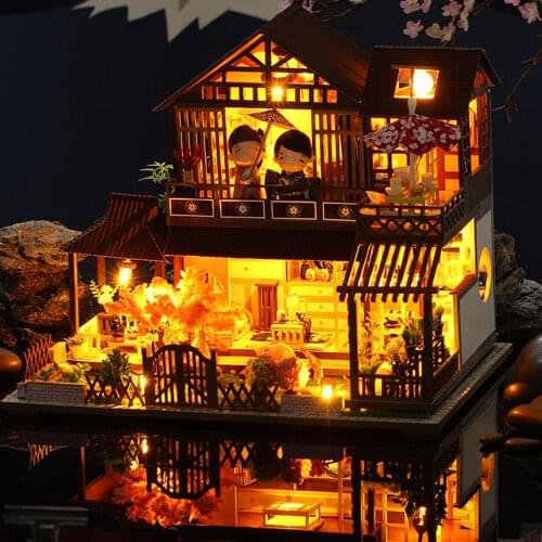 1/12 DIY Wooden Dolls House Handcraft Miniature Kit Miniature Furniture Childrens Day Birthday Gift Christmas Decoration